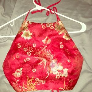 Ninja Babe tie up crop top